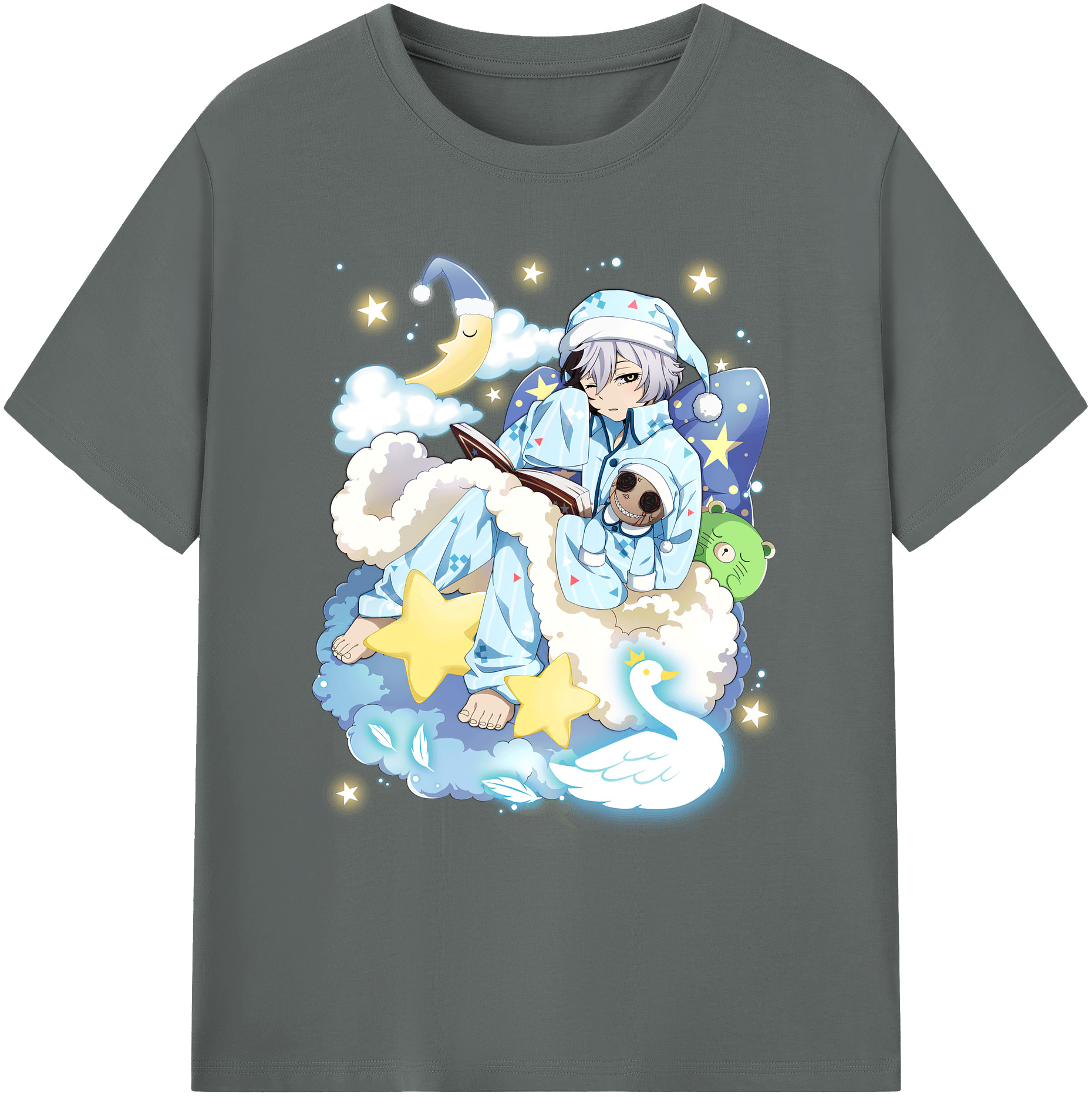 （画像用） 文豪ストレイドッグス Bungo Stray Dogs 綿100％ メンズ半袖Tシャツ｜肌触りやわらか＆通気性